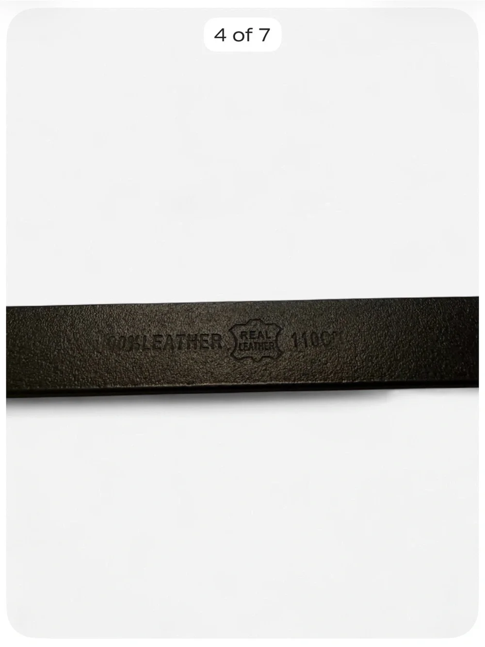 Genuine Leather Black Belt Gold Buckle Women’s Size 110 cm / 43”